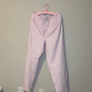 Pink Striped Women's Straight Leg Pants